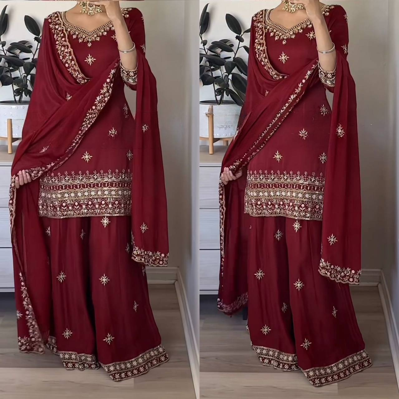 Dark Ruby Heirloom Suit